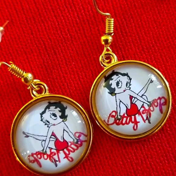 Betty Boop Jewelry - "Oops" Betty Boop Earrings